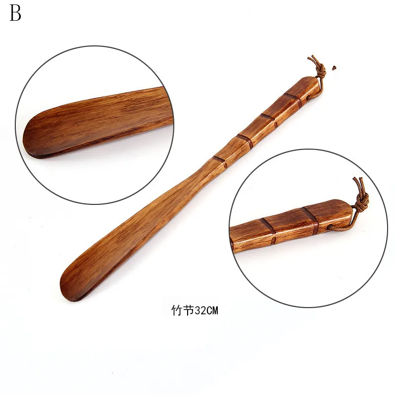 Деревянный Профессиональный рожок для обуви Гибкая длинная ручка удобный