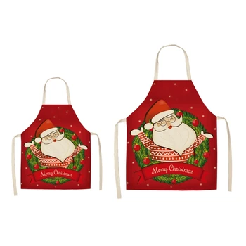 

Christmas Apron Adult Kitchen Apron for Christmas Party Chef Cooking Restaurant