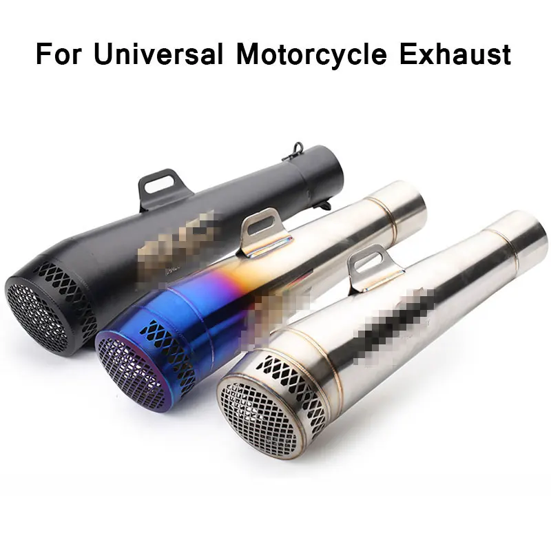 

Motorcycle Exhaust Akrapovic GP Muffler Escape Moto Echappement Exhaust Pipe Modify For FZ6 CBR250 ninja400/250 gsxr600 MT09 07