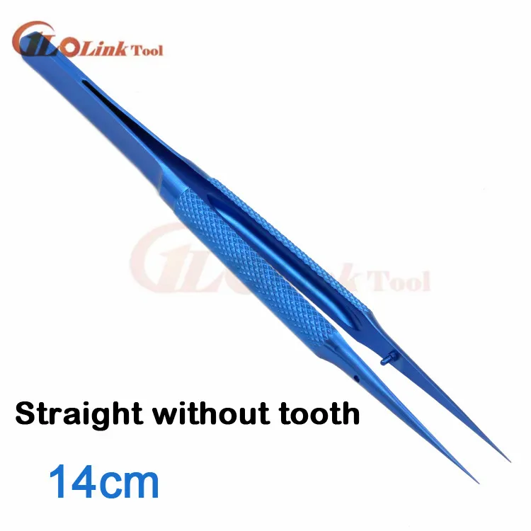 T14cmstraightnotooth 14 см, 15 см, 16 см, 18 Пинцет cm офтальмические инструменты Титан сплав изгиб платформа Пинцет линия пинцет для бровей Пинцет косметический инструмент - Цвет: T14cmstraightnotooth