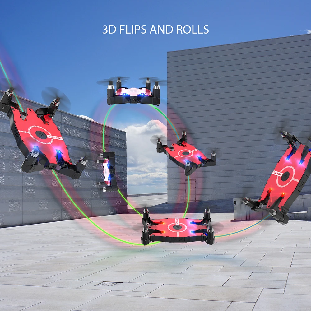 Набор T49 дрона с дистанционным управлением с 720P Камера HD 6-Axis Gyro 2,4G WI-FI FPV Бесщеточный Радиоуправляемый квадрокоптер складной G-sensor RC Карманный Дрон для селфи