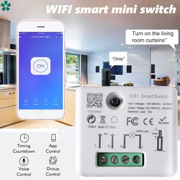 

Tuya Smart Life WiFi Socket Tiny Module DIY Smart Home Automation Google Home Echo Alexa Voice Control App Remote Control