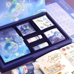 Carnet de notes coloré petit Prince, coffret cadeau, mémo, autocollant, ruban adhésif 