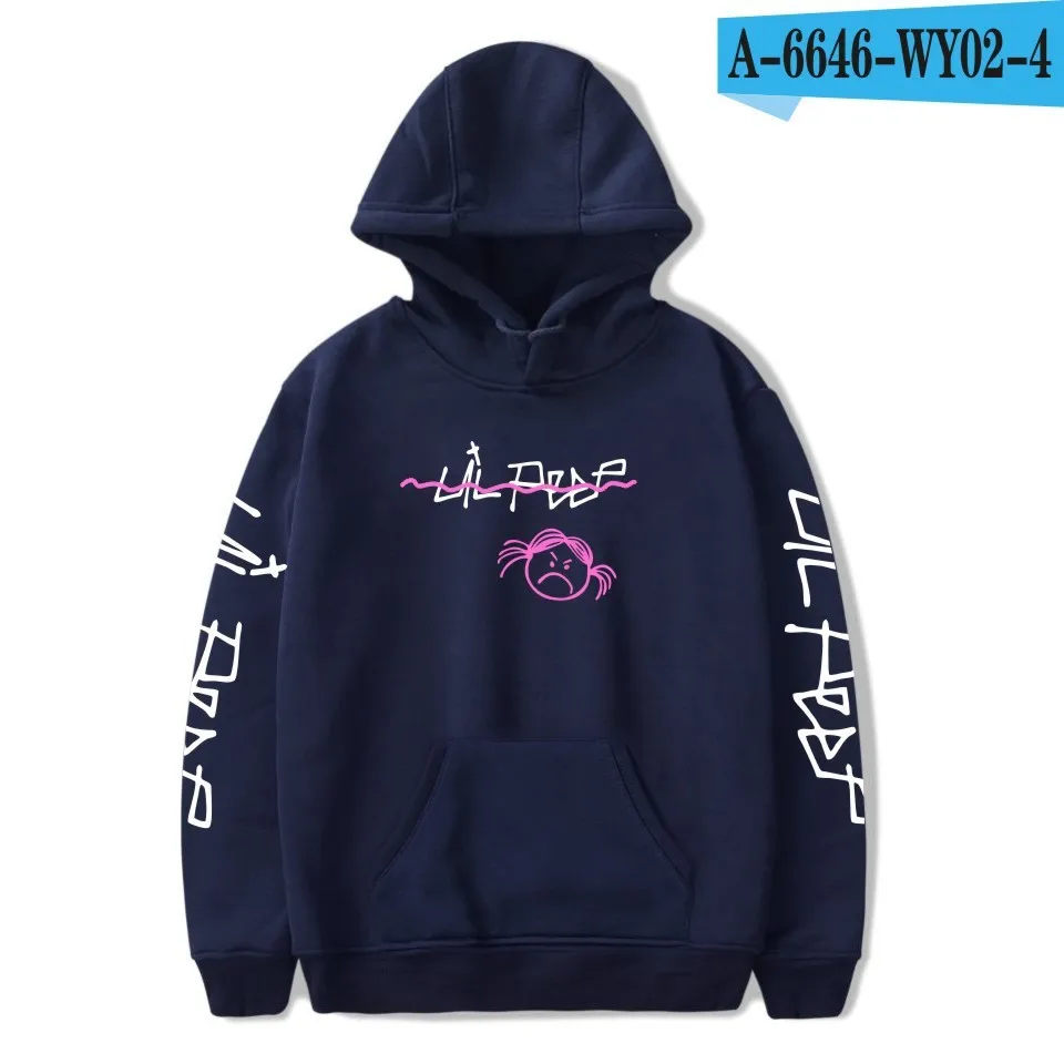 Прямая поставка Lil толстовки с капюшоном для мальчиков Lil. Peep мужчин wo пуловер