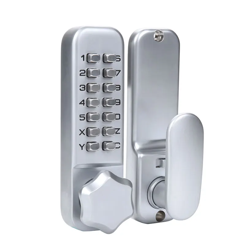 

Zinc Alloy Keyless Combination Mechanical Digital Door Lock No Power Push Button Code Locks For Home Furniture Hardware