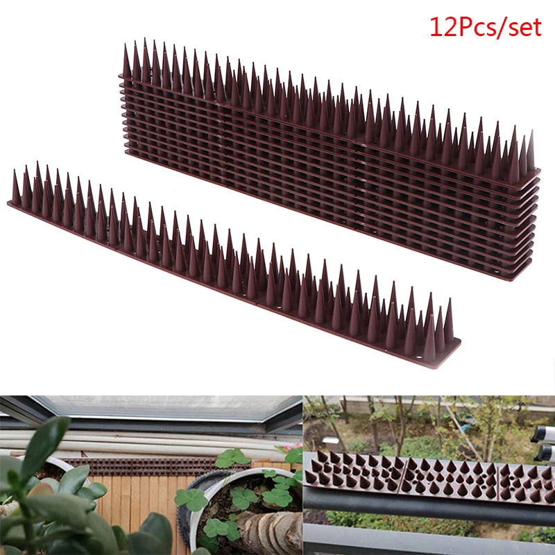 

Hot selling12Pcs Plastic Bird and Pigeon Spikes Anti Bird Anti Pigeon Spike for Get Rid of Pigeons and Scare Birds Pest Control
