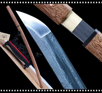 

Hand Forge Very Sharp Wakizashi Saber Sword Damascus Steel Blade Japanese Samurai Katana