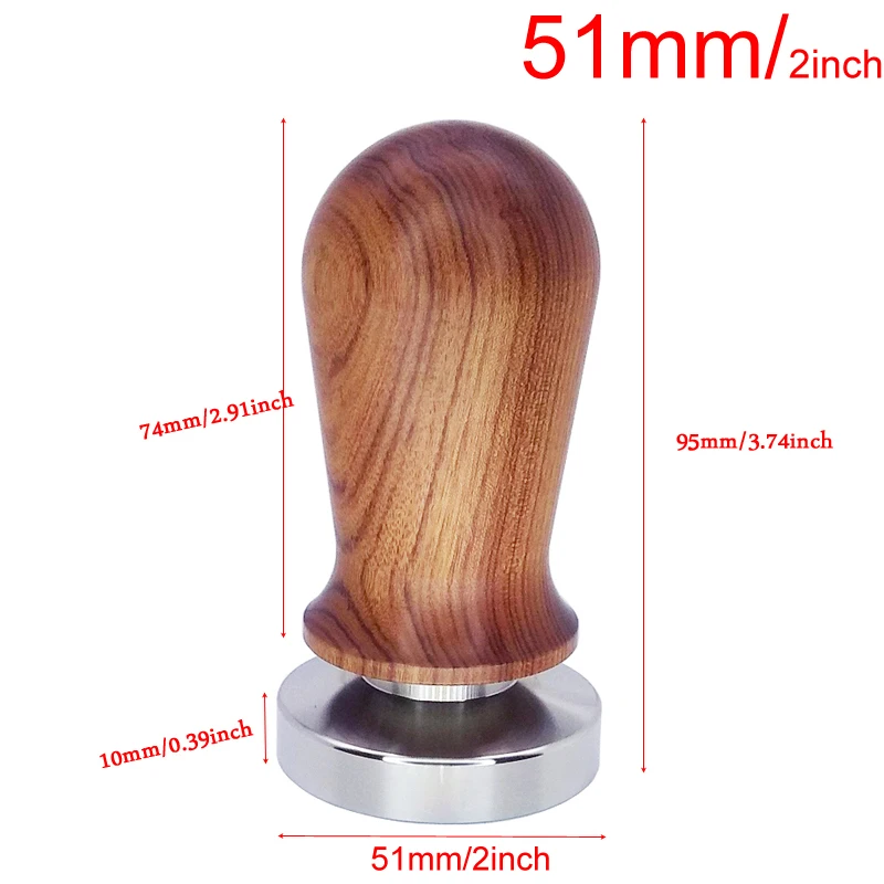 51mm 304 Stainless Steel 3 Angle Coffee Tamper and Flat Coffee Tampers With Double Coffee Mat