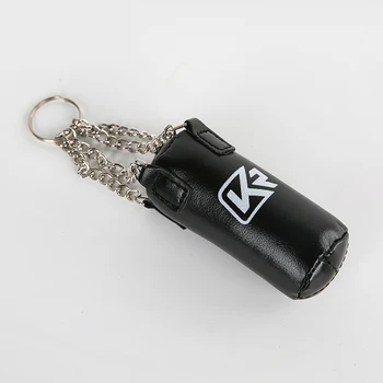 

PU Taekwondo target mitt keychain key tag Boxing glove Sport key rings pendant Cartoon Hanging Charm distributed gifts sandbag