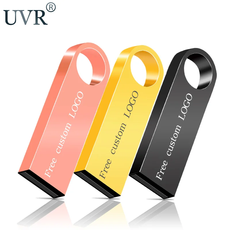 Память Usb2.0 металлическая Usb флеш-накопитель 128ГБ 4 Гб карта памяти водонепроницаемый накопитель 64 ГБ 32 ГБ 16 ГБ 8 ГБ Флешка usb бесплатный логотип