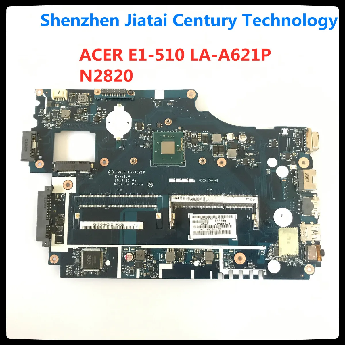 Материнская плата для ноутбука NBY4711002 NB.Y4711.002 Z5WE3 Acer aspire E1-510 E1-510-2500 LA-A621P DDR3 SR1SG N2820
