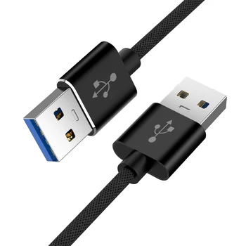 

1m USB to USB Cable Type A Male to Male USB 2.0 Extension Cable for Radiator Hard Disk Webcom USB 2.0 Cable Extender Wire