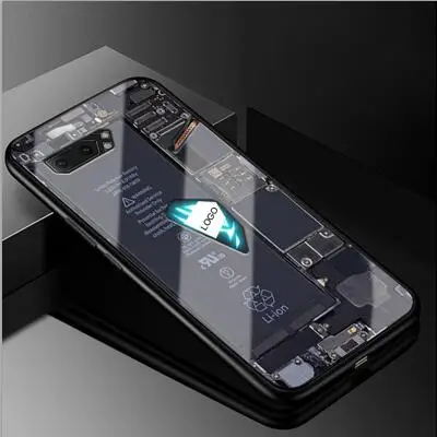 Роскошный Ретро-чехол из закаленного стекла для Asus ROG Phone 2, Защитные чехлы для Asus ROG Phone II ROG Phone 2, чехол - Цвет: A5