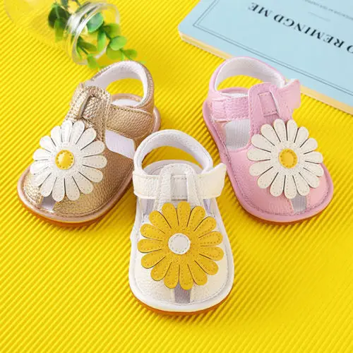 Baby Shoes Soft Sole Shoes Summer 0-18M Baby Infant Girl Soft Sole Crib Toddler Princess Sandals
