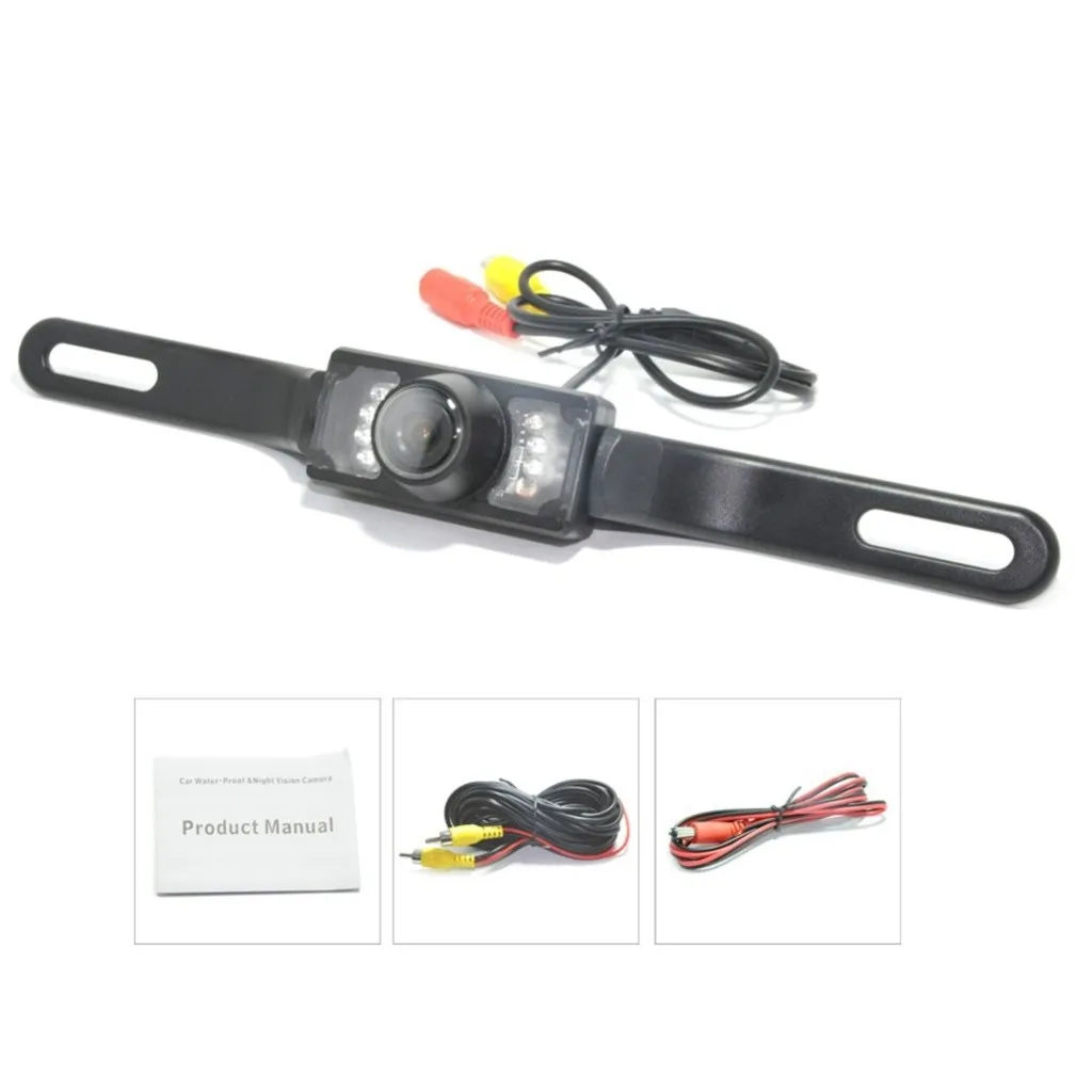 Waterproof HD Wide Angle License Plate Car Rear View Backup Camera Night Vision