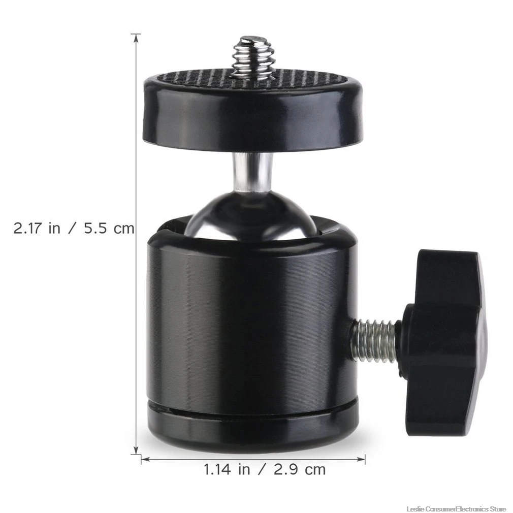 

Outdoor Mini BallHead Tripod Three Hole Head of 360 Swivel Camera Ballhead for 1/4 Screw Mount Stand Camera Accessories dropship