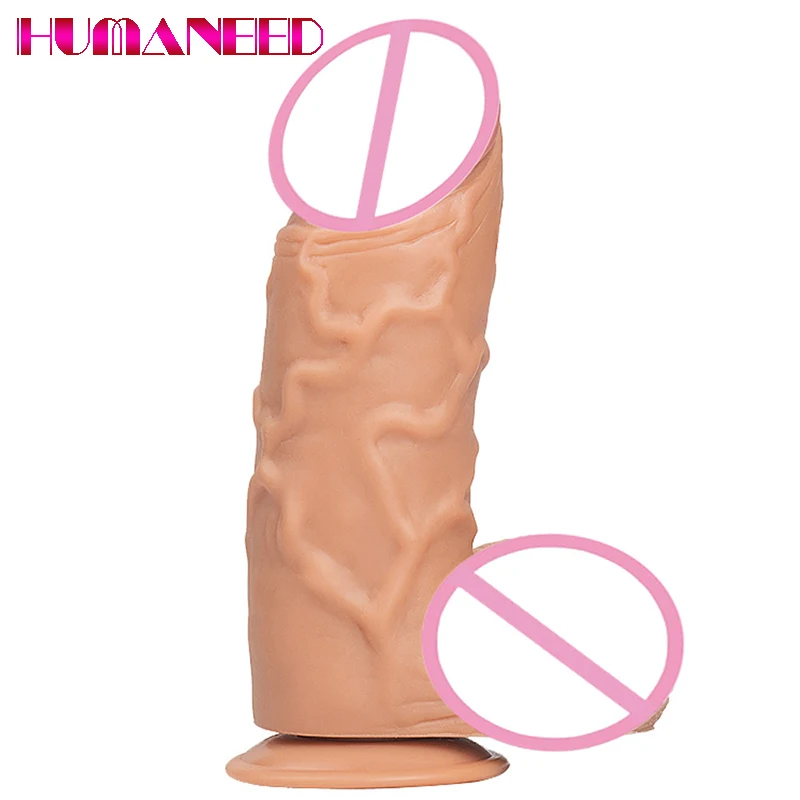 24*7cm Womens Realistic Dildo Masturbation Simulation Erotic Penis Huge Thick Super Large Anal Plug Sex Toy for Adult Consolador