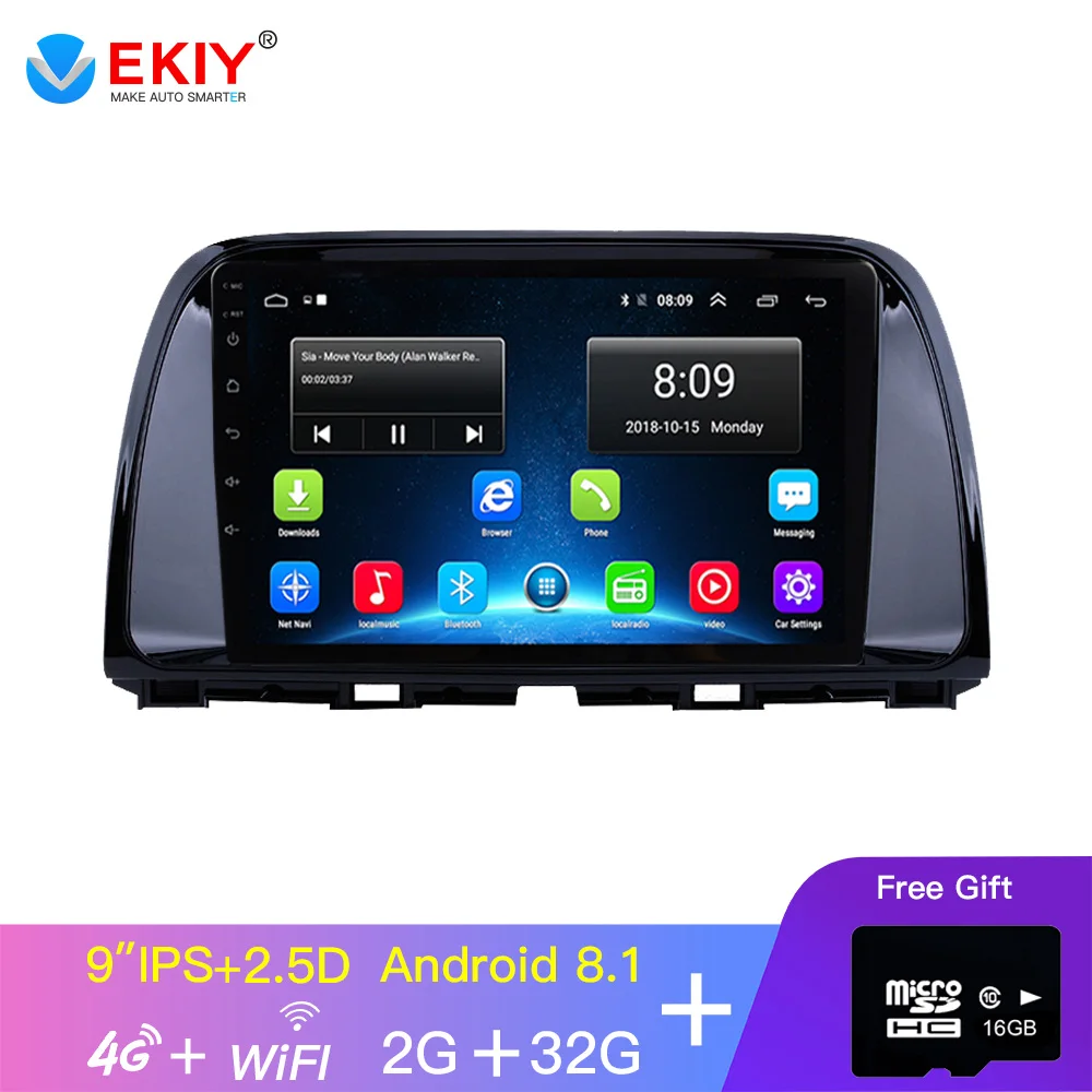 

EKIY 9'' IPS Android Car Multimedia Auto Radio For Mazda CX5 CX-5 2014 2015 2016 GPS Navigator Navigation Video Stereo Player
