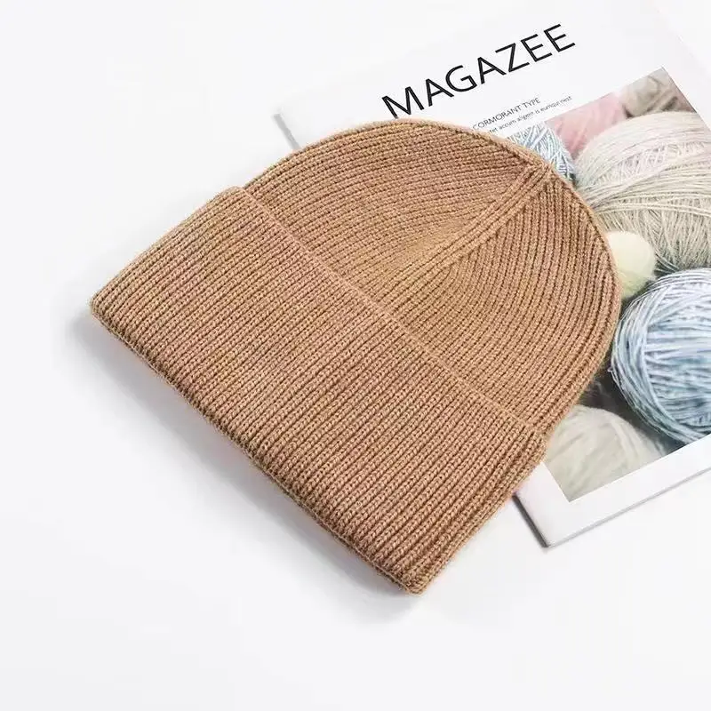 VISROVER 12 Farben Einfarbige Acryl-Mützen Wintermütze für Damen, am besten passende Acryl-Damenmützen für den Herbst, warme Skullies im Großhandel – Detail 4