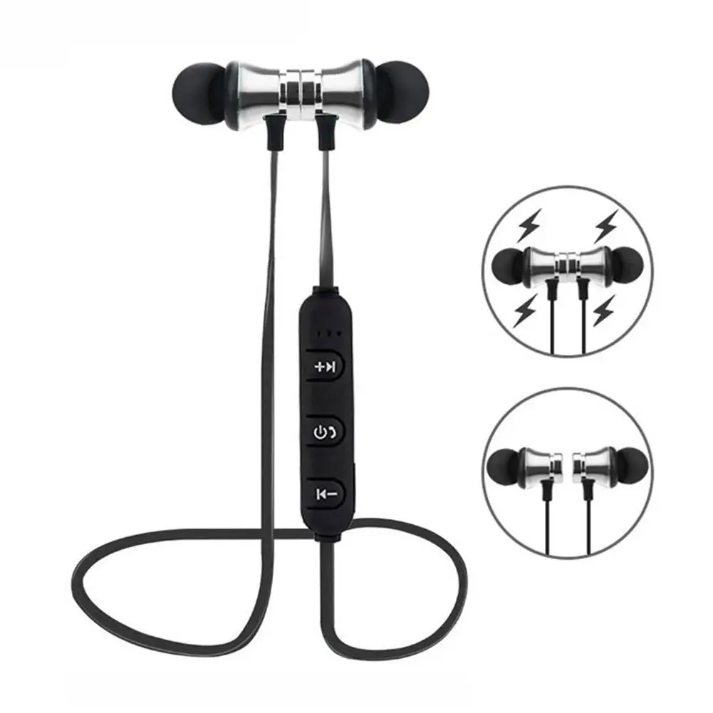 wireless noise cancelling headphones XT11 Magnetic Adsorption Wireless Bluetooth 4.2 In-Ear Earphone Sports Headphone Stereo Earpiece Fone De Ouvido For Phone best pc headset