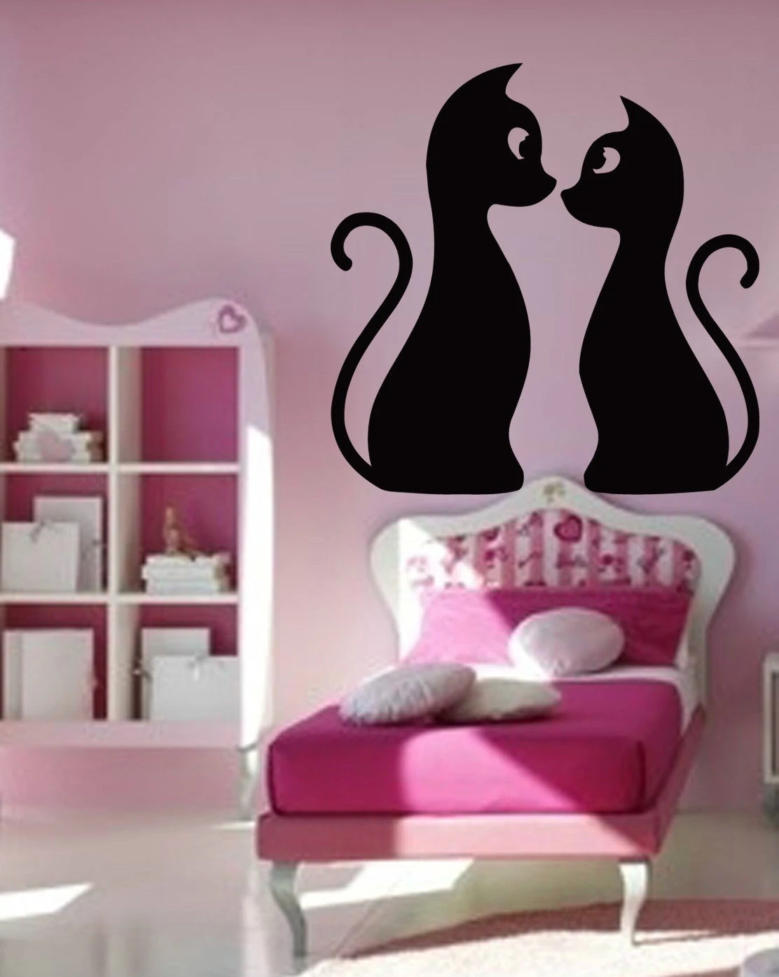 Pets Cat Kitten Love Wall Stickers Vinyl Decal Decor Mural for Kids Rooms Bedroom Living Room Home Decoration Accessories | Дом и сад