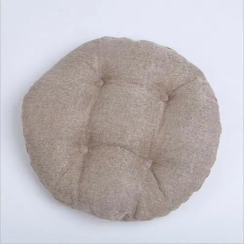 New Round Cushion Seat Pad Floor Futon Mat For Patio Home Car Office Tatami Pillow - Цвет: Coffee