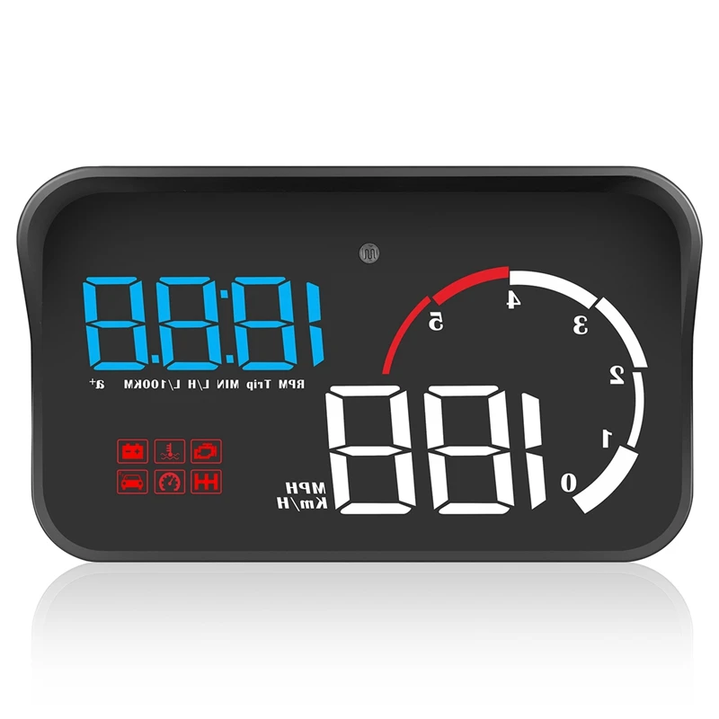 Автомобильный проектор на лобовое стекло M10 цифровой спидометр Obd2 с индикатором