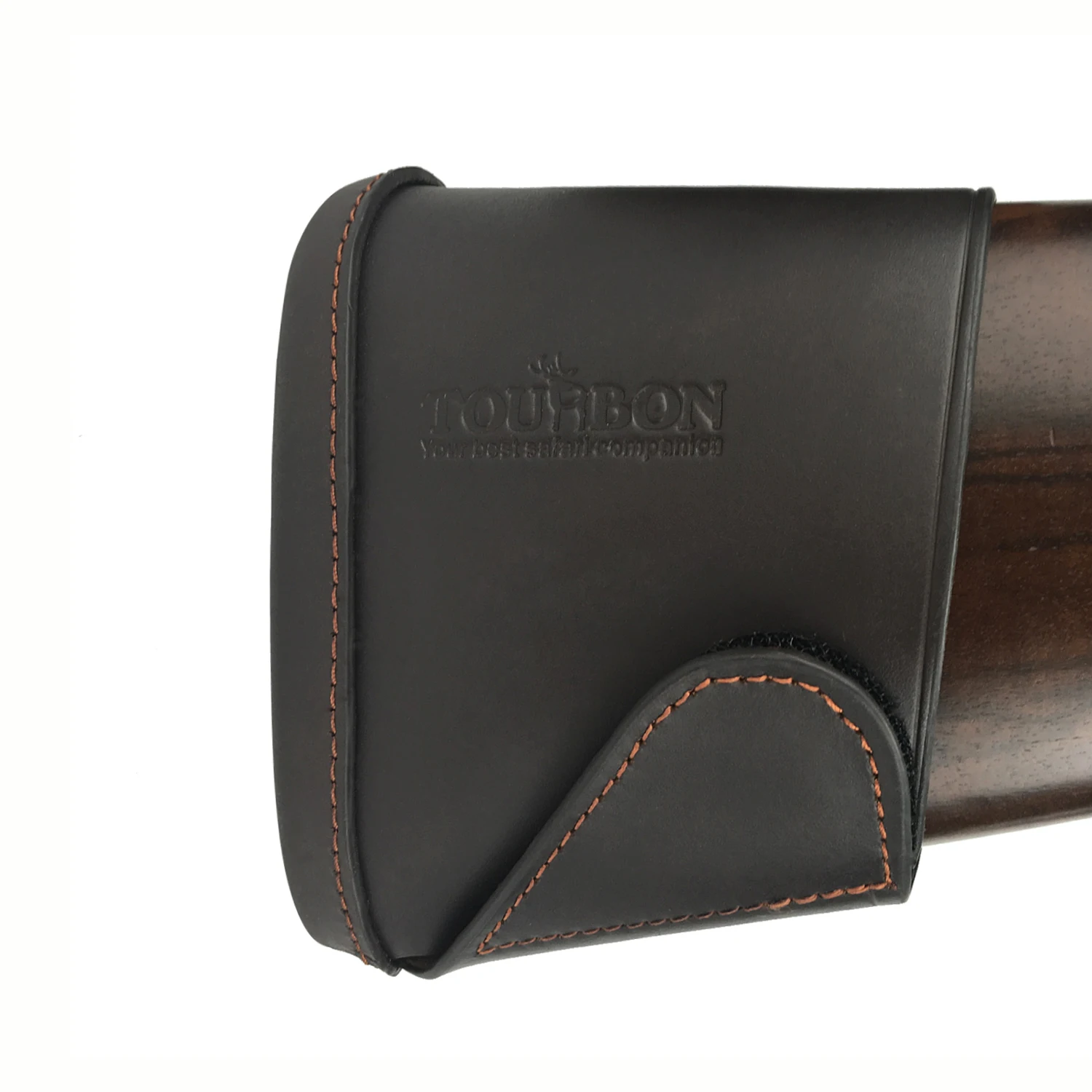Tourbon Leather Slip-on Recoil Erase Pad Rifle/Shotgun Buttstock Protect Cover 