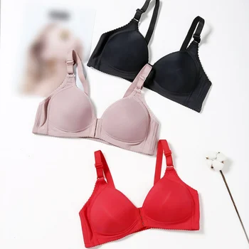 

Women bra adjustable straps front buckle seamless bralette 3/4 cup breathable push up bra Women's Underwear sexy bra
