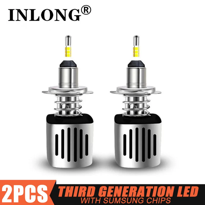 INLONG D1S D2S D3S D4S светодиодные лампы фар H1 H4 H7 H8 H11 9005 HB3 9006 HB4 SAMSUNG CSP 16000LM