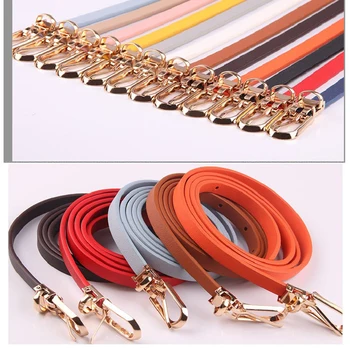 

New Multi-Color Decorative Dress with Sweater Slender Belt Women's Versatile Pin Buckle Pu Small Belt Korean-Style Pants Belt