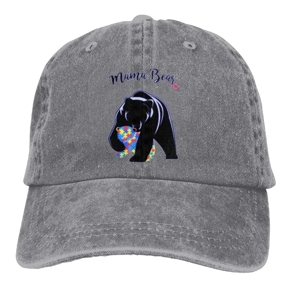 Autism Awareness Mama Bear джинсовая шапка Регулируемая Мужская забавная бейсболка