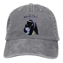 Autism Awareness Mama Bear джинсовая шапка Регулируемая Мужская забавная бейсболка