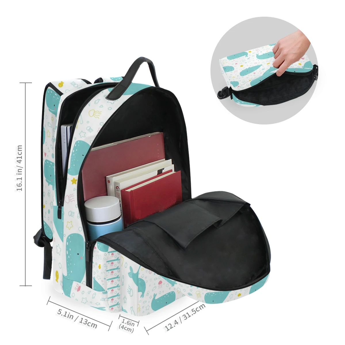 Рюкзак ALAZA, школьная сумка для женщин 2-1, многофункциональная сумка для девочек-подростков, съемные рюкзаки с животными, студенческий Школьный рюкзак, сумка для отдыха