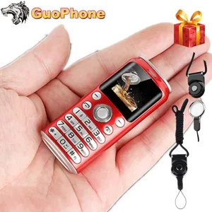 Image 1 - Super Mini K8 Push Button Mobile Phone Dual Sim Bluetooth Camera Dialer 1.0" Hands Telephone MP3 Smallest China Cheap CellPhone