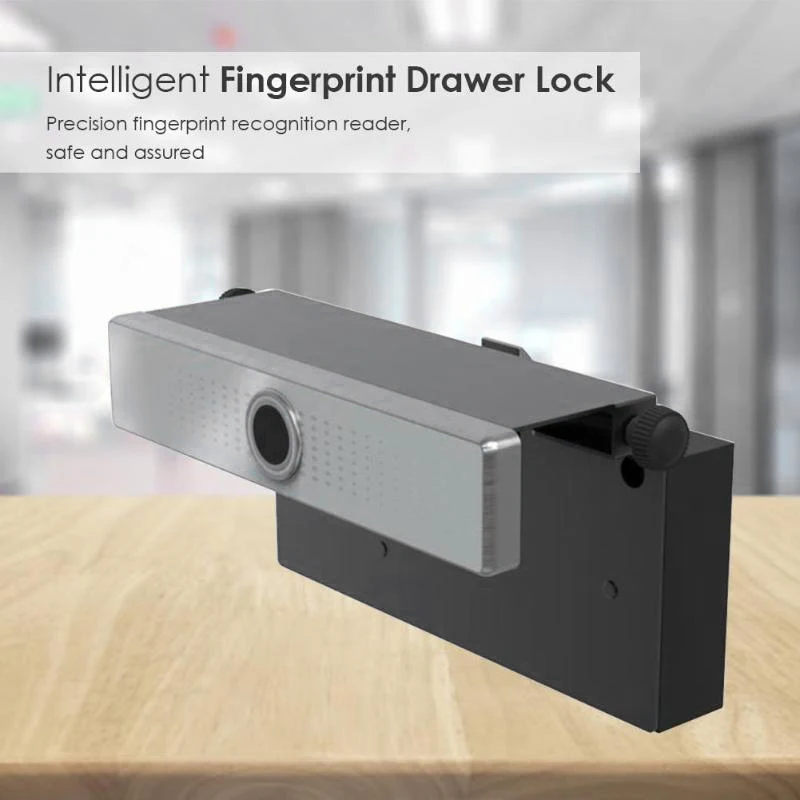 

AMS-Smart Electric Mini Lock Fingerprint for Drawer Cabinet Wardrobe Round Smart Electric Anti Theft Safe