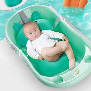 

Baby Shower Portable Air Cushion Bed Babies Infant Baby Bath Pad Non-Slip Bathtub Mat NewBorn Safety Security Bath Seat Support