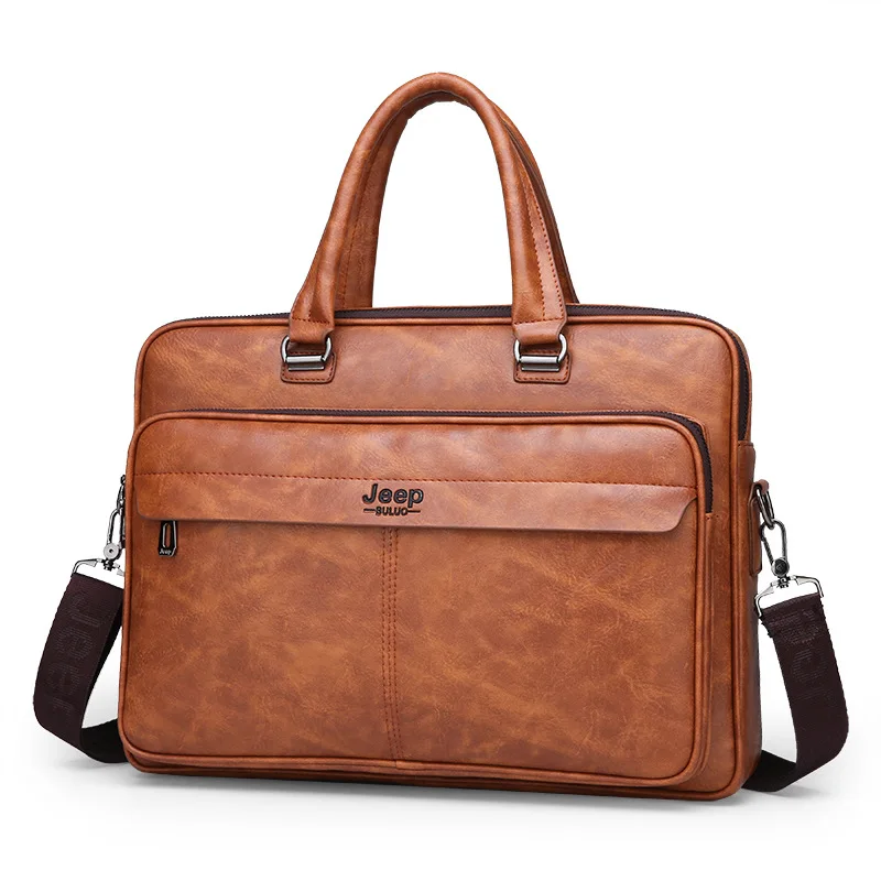 

Men's Bag 2020 New Style Large-Volume Men Business Handbag Briefcase Horizontal And Vertical-Shoulder Bag