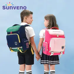 Sunveno школьный рюкзак в британском стиле для начальной школы, сумка для начальной школы, водонепроницаемая детская школьная сумка для