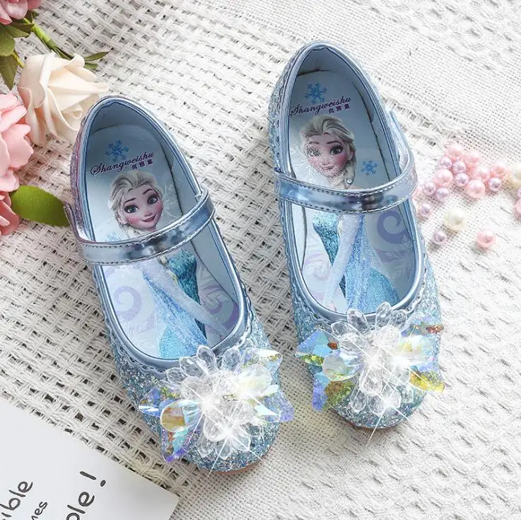 

New Spring Summer Children Princess Shoes Girls Rhinestone Girls Wedding Party Kids Dress Sandals for Girls School Sneakers