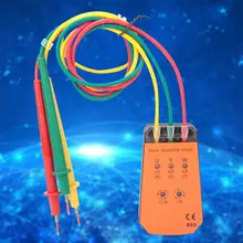 VC850 фазоуказатель 200-480V 3 фазы переменного тока вращаемое измерительное устройство цифровой фазоуказатель детектор Светодиодный зуммер чередования фаз метр