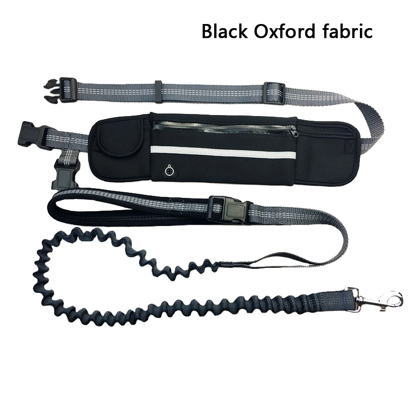 Vevins Elastic Dogs Leash Adjustable Dog Leash Coupler Training Waist Bag Pouch Set with Belt by 