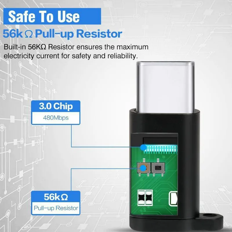 2 шт. 5 шт. type c USB Кабель-адаптер type c USB штекер-Micro Женский конвертер USB OTG адаптер для передачи данных для samsung Xiaomi huawei