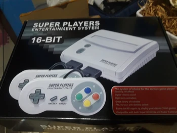 

New Hight quality TV Video Game Console for S-n-e-s 16 Bit Games with 100 In 1 SNES Game Cartridge (can battery save)