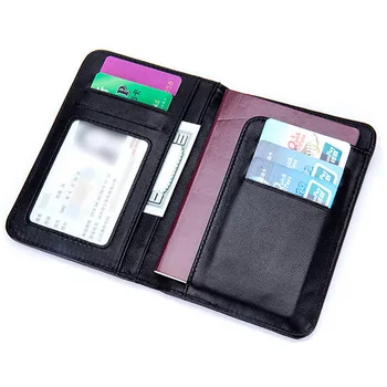 

Male and female passport holder business card holder passport wallet cowrou hand-woven sheepskin leather high quality