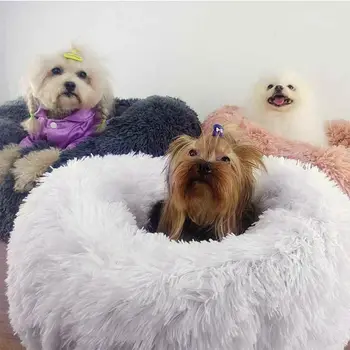 

Round Dog Bed Washable Pet Cat Bed Dog mat Breathable Lounger Sofa for Small Medium Dogs Plush Pads Cat Dog Products Accessories