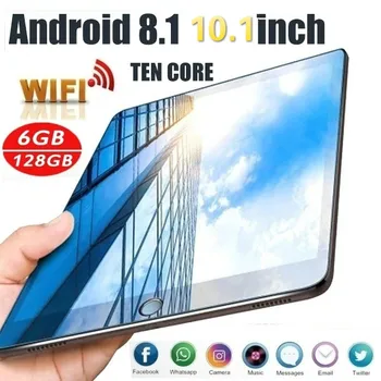 

2020 Google Tablet 1280*800 IPS Screen 10.1 Inch Ten Core 6G+128G Android 8.1 WiFi Tablet Dual SIM Card 4G WiFi Call Tablet