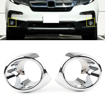 

For Honda Pilot 2019 2020 ABS Chrome CarFront Fog Lamp Light Cover Trim Decor 2pcs