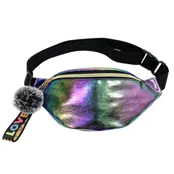 

Women Bags Fanny Bag Cool Colorful Running Bag Exclusively Shoulder Bag Breast Bag Gift Wallet Clutch Bag PU Leather Bag Lady