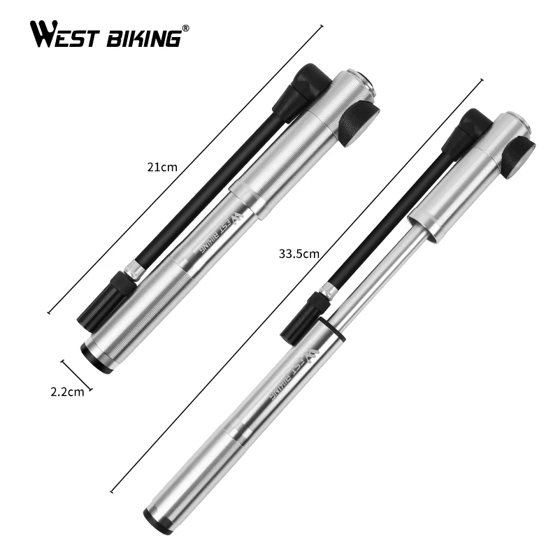 WEST BIKING 89G портативный мини велосипедный насос MTB горный велосипед 160 PSI высокого